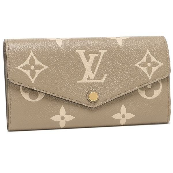 ルイヴィトン 長財布 ポルトフォイユサラNM モノグラム ベージュ レディース LOUIS VUITTON M81049