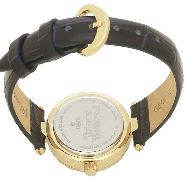 ヴィヴィアンウエストウッド 時計 レディース 29mm クォーツ ネイビー ブラック VIVIENNE WESTWOOD VV092NVNV レザー 詳細画像