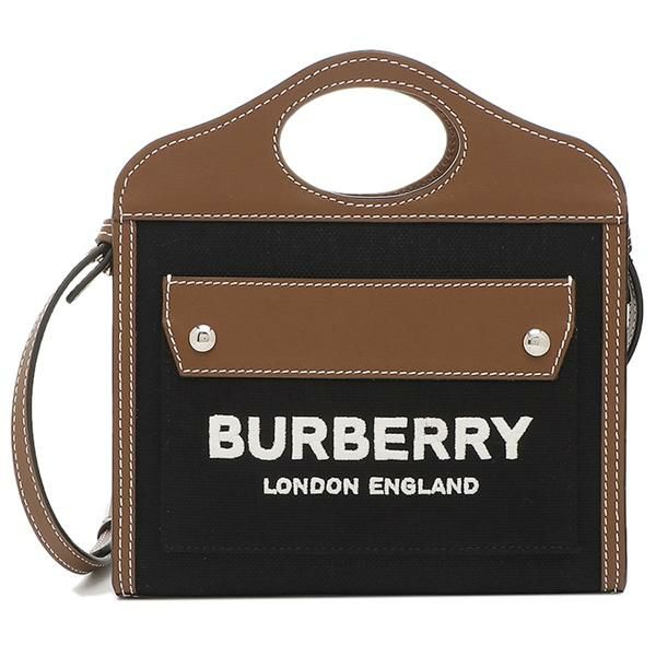バーバリー ショルダーバッグ ハンドバッグ マイクロポケットバッグ 2WAY ブラック レディース BURBERRY 8055187 A1189 詳細画像