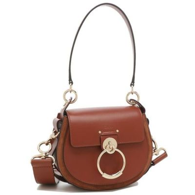 クロエ ショルダーバッグ マテ ブラウン レディース CHLOE