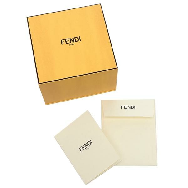 フェンディ ブローチ アクセサリー フェンディグラフィ ゴールド ホワイト レディース FENDI 8AH614 A44G F089U 詳細画像