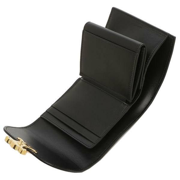 セリーヌ 三つ折り財布 トリオンフ ブラック レディース CELINE