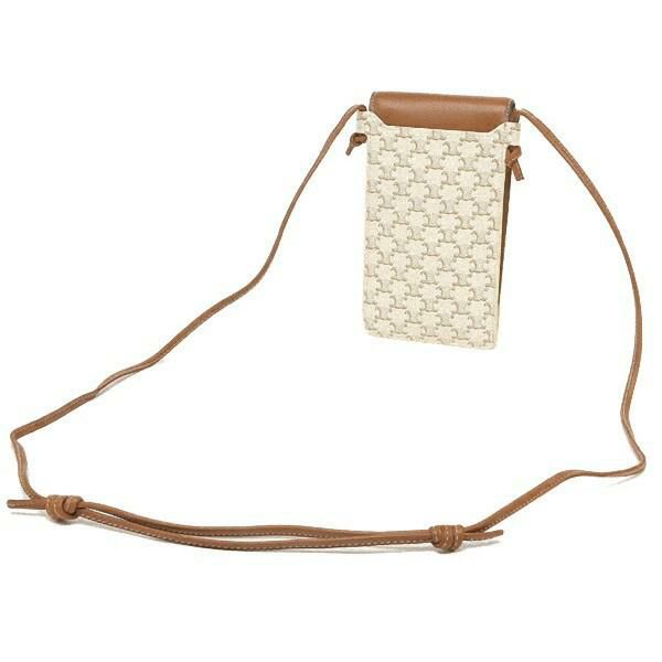 セリーヌ ショルダーバッグ トリオンフ フォンポーチ ホワイト レディース CELINE 10G332CQD 01TA 詳細画像