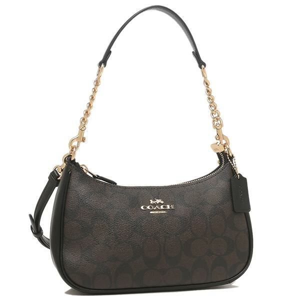 コーチ アウトレット ショルダーバッグ シグネチャー ブラウン ブラック レディース COACH CA548 IMAA8