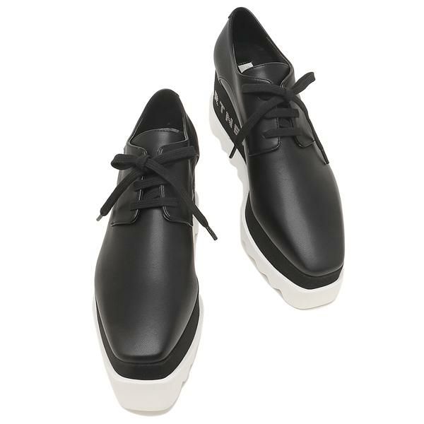 ステラマッカートニー 靴 シューズ エリス プラットフォーム ロゴ レースアップ ブラック レディース STELLA McCARTNEY 800004 W0YG0 1000 詳細画像