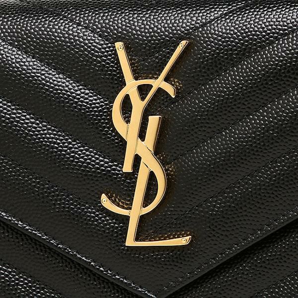 サンローランパリ 財布 レディース SAINT LAURENT PARIS 372264 BOW01 1000 MONOGRAMME SAINT LAURENT MATELLASSE 長財布 NERO 詳細画像