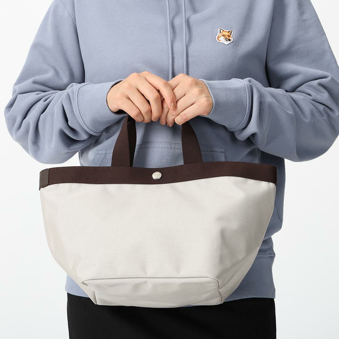 エルベシャプリエ トートバッグ Herve Chapelier 707C 6369 レディース ベージュ モカ 詳細画像