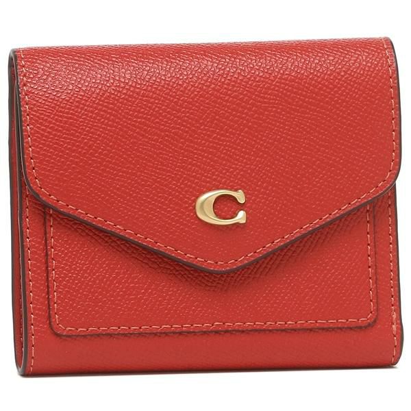 コーチ 二つ折り財布 ウィン ミニ財布 レッド レディース COACH C2328 B4PJ6