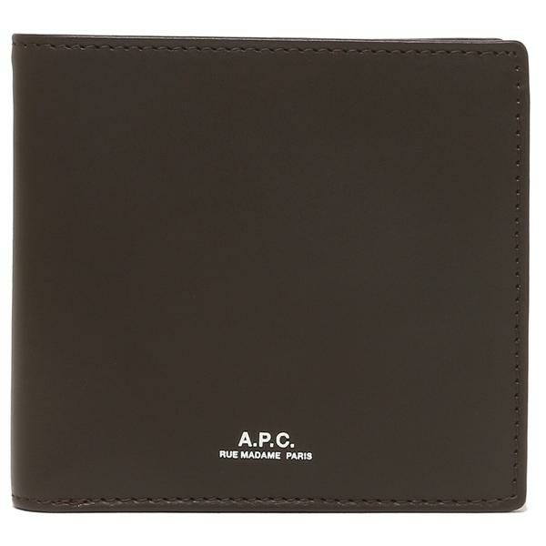 アーペーセー 二つ折り財布 ブラウン メンズ APC H63340 PXAWV CAE 詳細画像