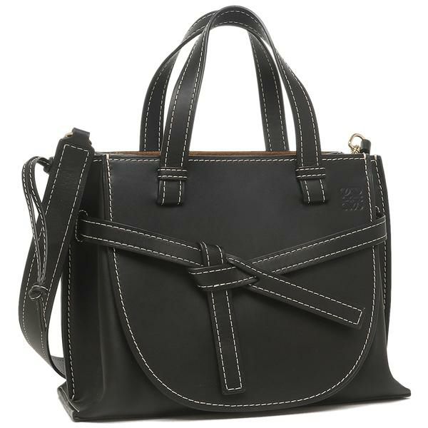 ロエベ ハンドバッグ ショルダーバッグ ゲート トップ ハンドル スモール ブラック レディース LOEWE 32156U61 1100