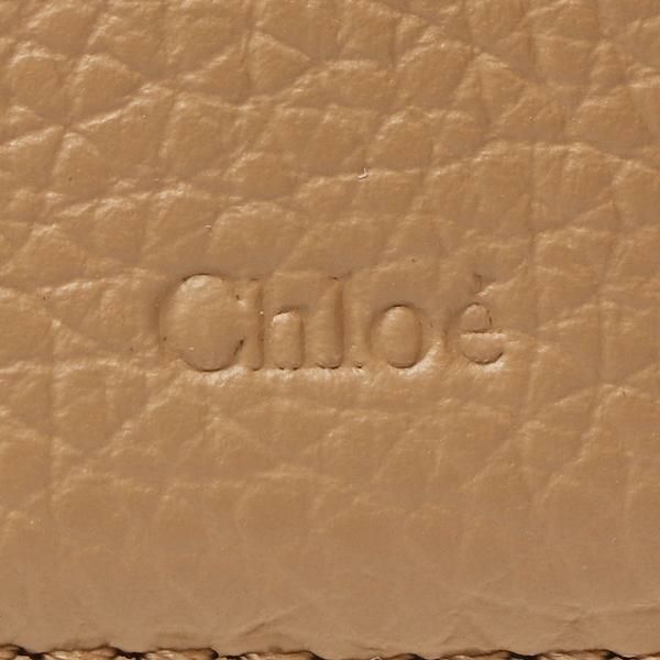 クロエ 三つ折り財布 アルファベット ミニ財布 ベージュ レディース CHLOE CHC21WP946 F57 26X 詳細画像