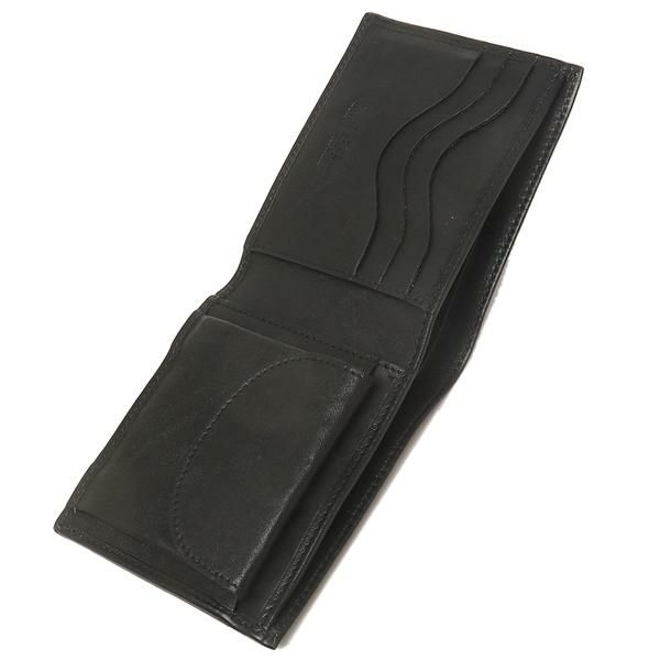 イルビゾンテ 二つ折り財布 ブラック メンズ IL BISONTE SBW023 PO0001 BK116 詳細画像