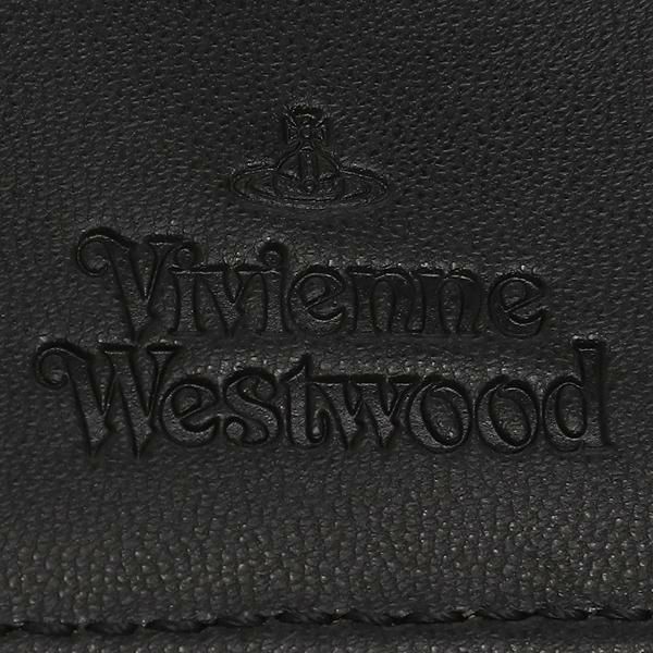 ヴィヴィアンウエストウッド 三つ折り財布 ビーガン グレイン がま口 ブラック レディース VIVIENNE WESTWOOD 51010018 S000D N403 詳細画像