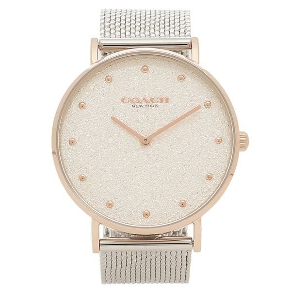 コーチ レディース 時計 ペリー 36mm クォーツ ホワイト シルバー COACH 14503629 ステンレス
