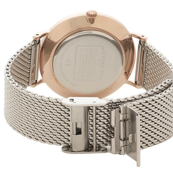 コーチ レディース 時計 ペリー 36mm クォーツ ホワイト シルバー COACH 14503629 ステンレス 詳細画像