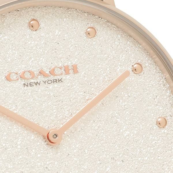 コーチ レディース 時計 ペリー 36mm クォーツ ホワイト シルバー COACH 14503629 ステンレス 詳細画像