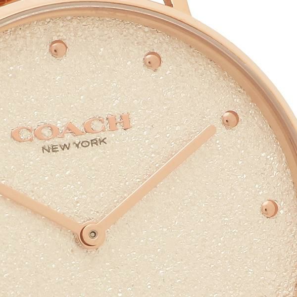 コーチ レディース 時計 ペリー 36mm クォーツ ホワイト ピンクゴールド COACH 14503631 ステンレス 詳細画像