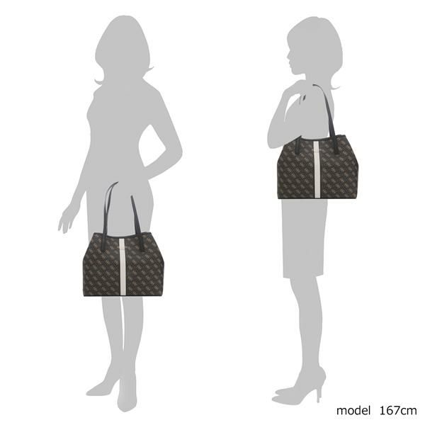 ゲス トートバッグ ビッキー ブラウン レディース GUESS KG699523 BRM 詳細画像