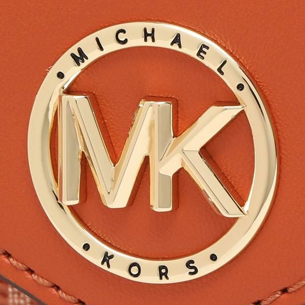 マイケルコース 三つ折り財布 グリニッジ ミニ財布 オレンジ レディース MICHAEL KORS 32F2GGRE6I 855 詳細画像