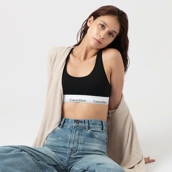 カルバンクライン アウトレット ブラレット ブラック レディース CALVIN KLEIN F3785 001 詳細画像