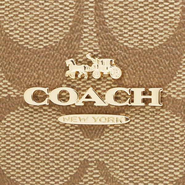 コーチ アウトレット ショルダーバッグ シグネチャー ベージュ ブラウン レディース COACH C2819 IMS5U 詳細画像