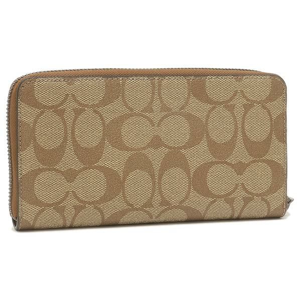 コーチ アウトレット 長財布 シグネチャー ベージュ カーキ レディース COACH C4452 QBUOY 詳細画像