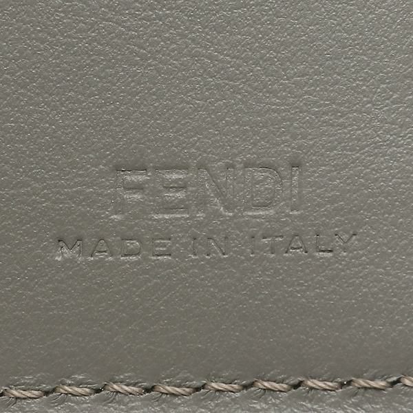 フェンディ 二つ折り財布 グレー メンズ FENDI 7M0303 AJF8 F1IK2 詳細画像