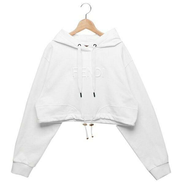 フェンディ パーカー スウェット ホワイト レディース FENDI FS7902 AKS1 F0ZNM 詳細画像
