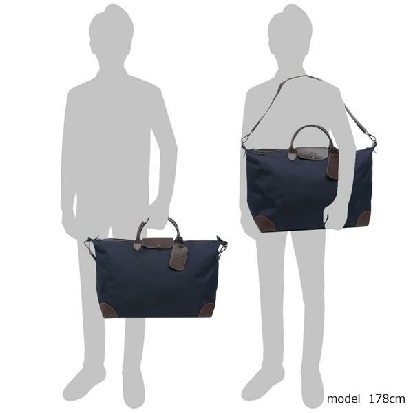 ロンシャン ハンドバッグ ショルダーバッグ ボックスフォード Lサイズ 2WAY トラベルバッグ ブルー メンズ LONGCHAMP 1624 080 127 A4対応 詳細画像