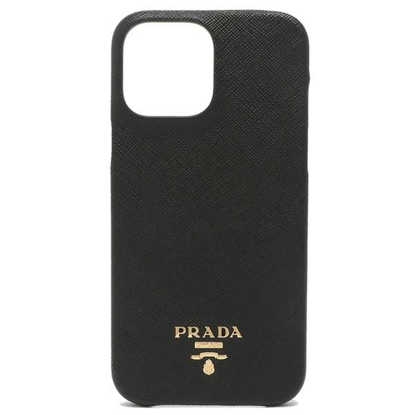 プラダ iPhoneケース スマートフォンケース サフィアーノ ロゴ ブラック メンズ レディース PRADA 1ZH146 QWA F0002 詳細画像