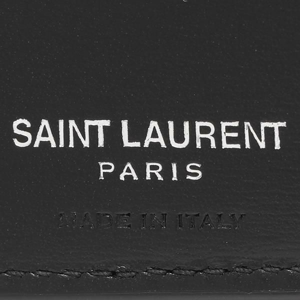 サンローランパリ 二つ折り財布 カサンドラ ブラック メンズ SAINT LAURENT PARIS 453276 0SX0E 1000 詳細画像