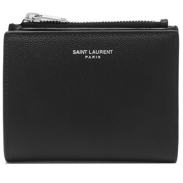 サンローランパリ 二つ折り財布 コインケース ブラック メンズ SAINT LAURENT PARIS 575789 BTY0N 1000 詳細画像