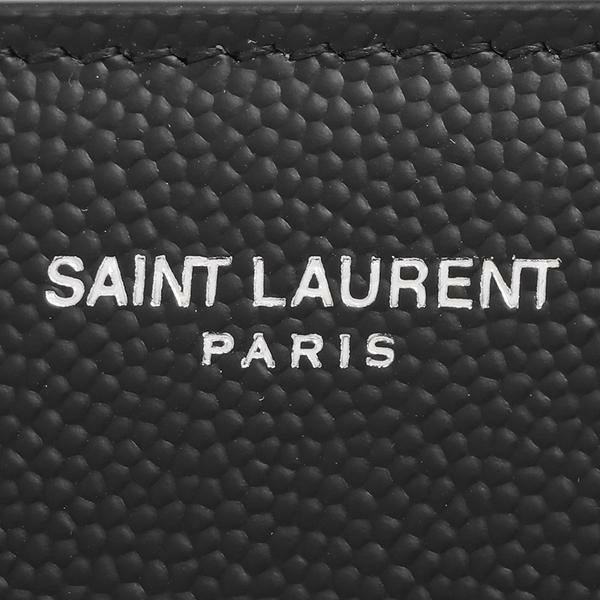 サンローランパリ 二つ折り財布 コインケース ブラック メンズ SAINT LAURENT PARIS 575789 BTY0N 1000 詳細画像