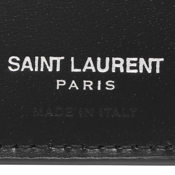 サンローランパリ 二つ折り財布 タイニーカサンドラ ブラック メンズ SAINT LAURENT PARIS 607727 1JB0E 1000 詳細画像