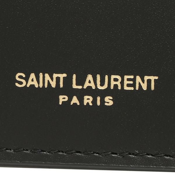 サンローランパリ カードケース フラグメントケース コインケース ブラック レディース SAINT LAURENT PARIS 631992 2R20J 1000 詳細画像