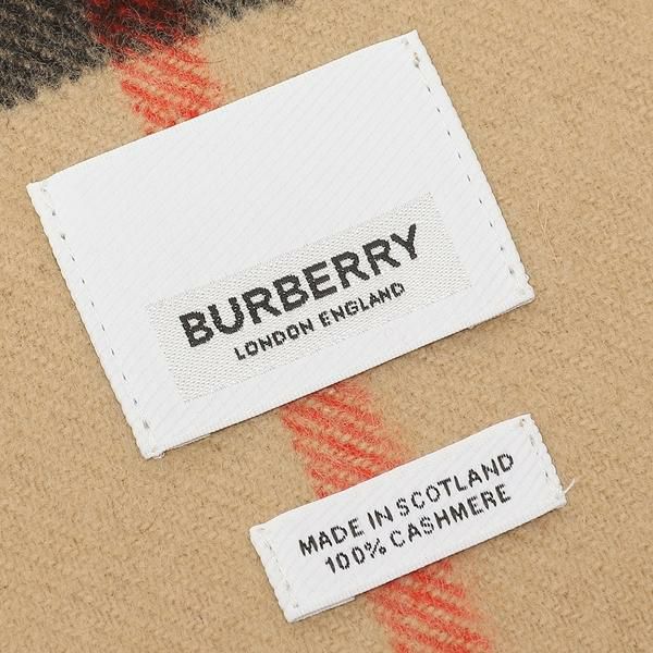 バーバリー マフラー ストール ジャイアントチェック ベージュ メンズ レディース BURBERRY 8056850 A7026 詳細画像