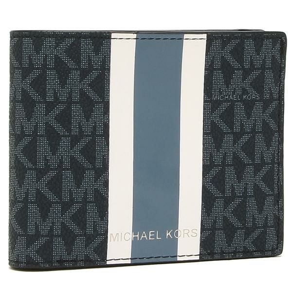マイケルコース アウトレット 二つ折り財布 ギフティング ブルー メンズ MICHAEL KORS 36H1LGFF1B ADMIRAL