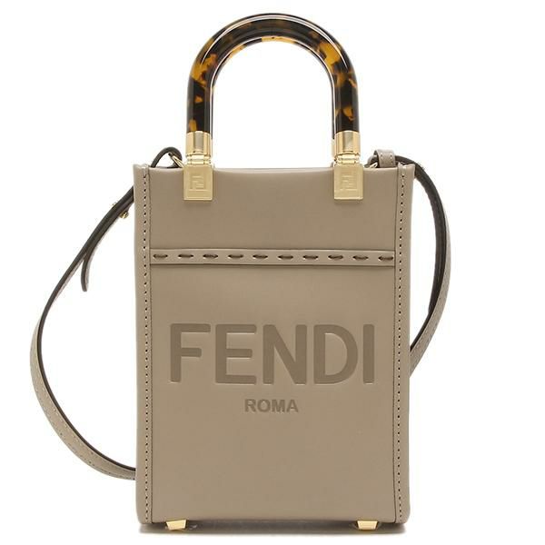 フェンディ ショルダーバッグ ハンドバッグ サンシャイン ショッパー ミニサイズ ミニバッグ ベージュ レディース FENDI 8BS051 ABVL F0E65 詳細画像