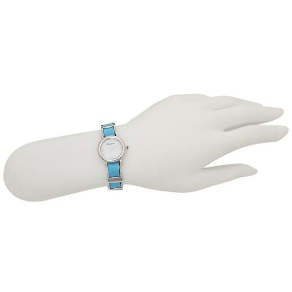 フェラガモ 時計 レディース バリナ 22mm クォーツ ホワイト ブルー FERRAGAMO Salvatore Ferragamo SFHT01322 レザー 詳細画像