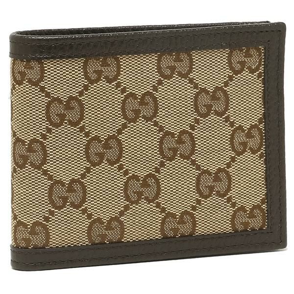 グッチ アウトレット 二つ折り財布 GGレザー ベージュ ブラウン レディース GUCCI 260987 KY9LN 9903