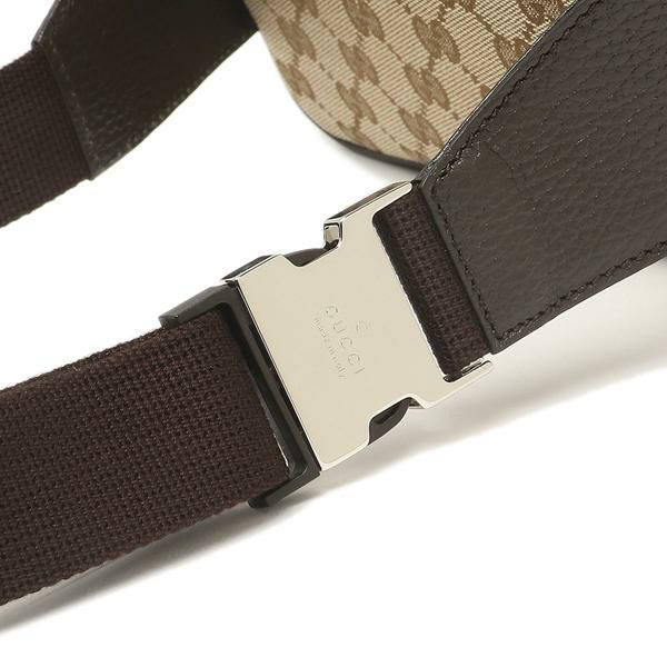 グッチ アウトレット ボディーバッグ GGキャンバス ベージュ ブラウン メンズ GUCCI 449174 KY9KN 9886 詳細画像