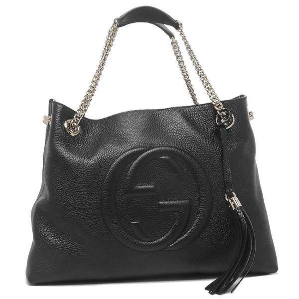 グッチ アウトレット トートバッグ フリンジ ブラック レディース GUCCI 536196 A7M0G 1000 A4対応