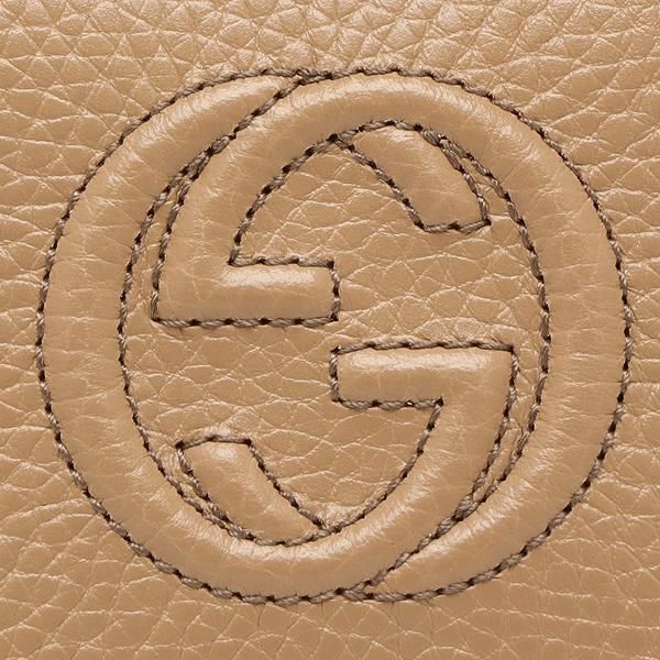 グッチ アウトレット 三つ折り財布 GGレザー ミニ財布 ベージュ レディース GUCCI 598207 A7M0G 2754 詳細画像