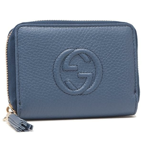 グッチ アウトレット コインケース ミニ財布 ブルー レディース GUCCI 598209 A7M0G 4231