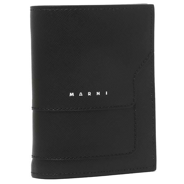 マルニ 二つ折り財布 ミニ財布 ブラック メンズ レディース MARNI PFMI0046U0 LV520 Z356N