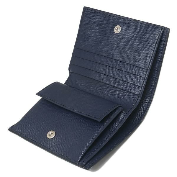 マルニ 二つ折り財布 ミニ財布 ネイビー メンズ レディース MARNI PFMI0046U0 LV520 Z573N 詳細画像