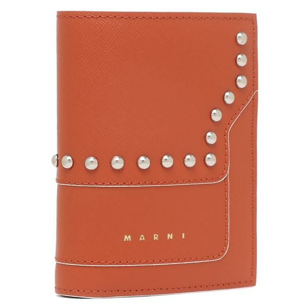 マルニ 二つ折り財布 トランク ミニ財布 オレンジ メンズ レディース MARNI PFMOQ14ULP LV520 Z588W