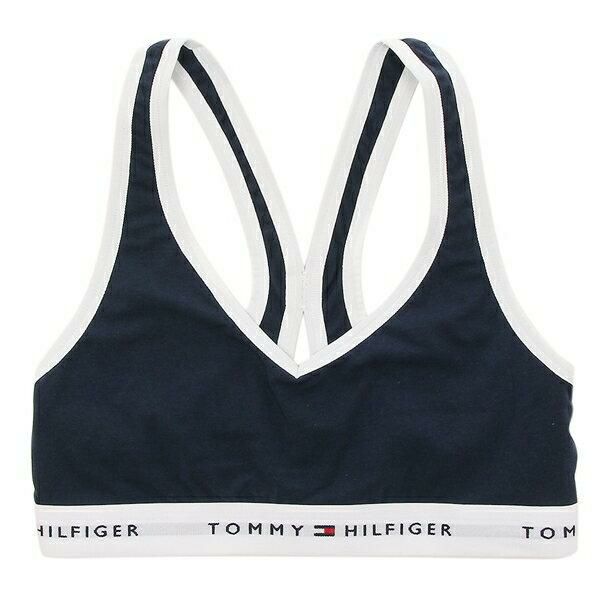 トミーヒルフィガー アウトレット ブラレット アンダーウェア スポーツブラ ネイビー レディース TOMMY HILFIGER 76A2550 416 詳細画像