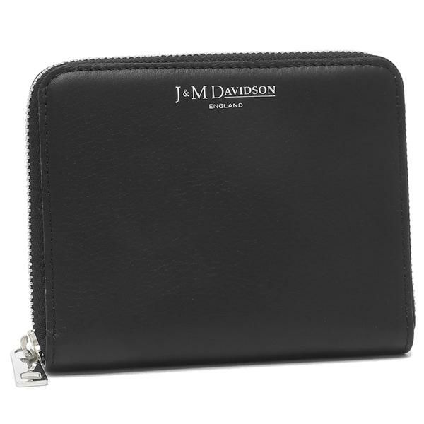ジェイアンドエムデヴィッドソン 二つ折り財布 ミニ財布 コインケース ブラック レディース J&M DAVIDSON SSZW0XX SCXX 999S