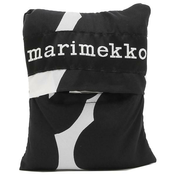 マリメッコ トートバッグ エコバッグ スマートバッグ ウニッコ ブラック ホワイト レディース MARIMEKKO 091492 190 A4対応 詳細画像